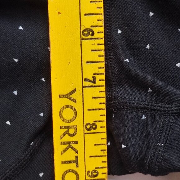 Nike active wear leggings women's size M black white polka dot w pink waistband - Picture 13 of 14